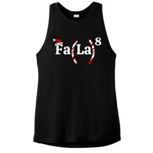 Fa La Christmas Math Teacher Holiday Season Ladies PosiCharge Tri-Blend Wicking Tank