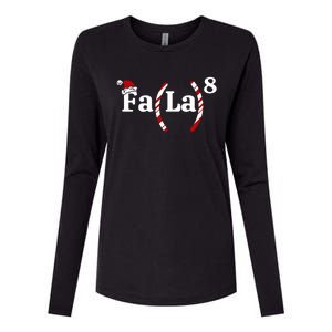 Fa La Christmas Math Teacher Holiday Season Womens Cotton Relaxed Long Sleeve T-Shirt