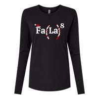 Fa La Christmas Math Teacher Holiday Season Womens Cotton Relaxed Long Sleeve T-Shirt