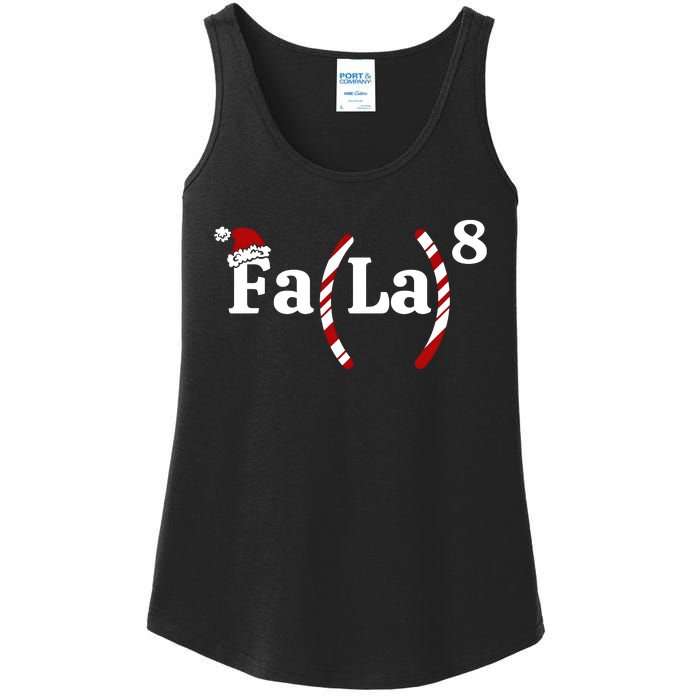 Fa La Christmas Math Teacher Holiday Season Ladies Essential Tank