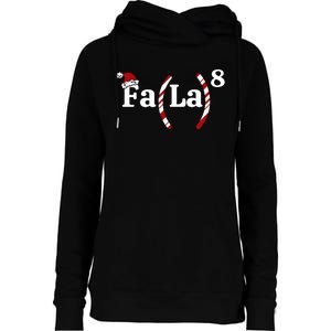 Fa La Christmas Math Teacher Holiday Season Womens Funnel Neck Pullover Hood