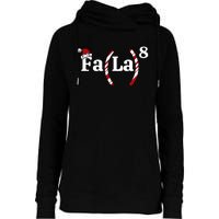 Fa La Christmas Math Teacher Holiday Season Womens Funnel Neck Pullover Hood