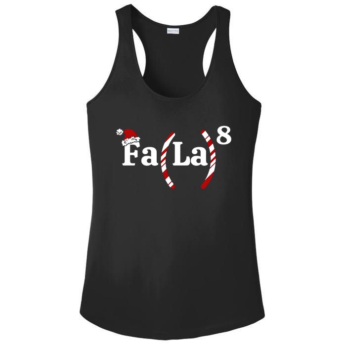 Fa La Christmas Math Teacher Holiday Season Ladies PosiCharge Competitor Racerback Tank