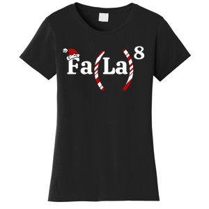 Fa La Christmas Math Teacher Holiday Season Women's T-Shirt