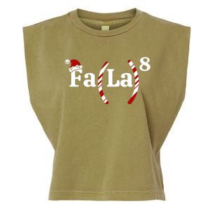 Fa La Christmas Math Teacher Holiday Season Garment-Dyed Women's Muscle Tee