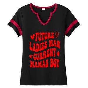 Future Ladies Current Mamas Gift Ladies Halftime Notch Neck Tee