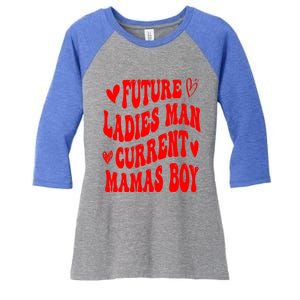 Future Ladies Current Mamas Gift Women's Tri-Blend 3/4-Sleeve Raglan Shirt