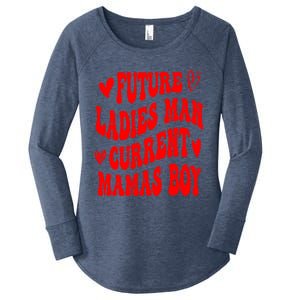 Future Ladies Current Mamas Gift Women's Perfect Tri Tunic Long Sleeve Shirt