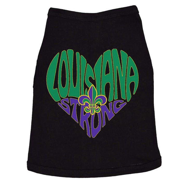 Funny Louisiana Culture Vintag We Stand Nola Strong Appare Doggie Tank