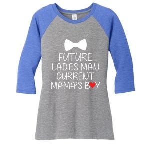 Future Ladies Current Mamas Cute Gift Women's Tri-Blend 3/4-Sleeve Raglan Shirt