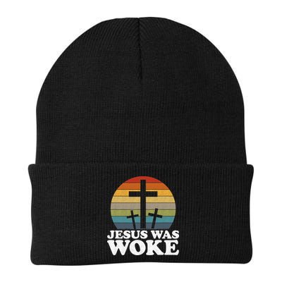 Funny Liberal Christian Democrat Jesus Was Woke Beanie