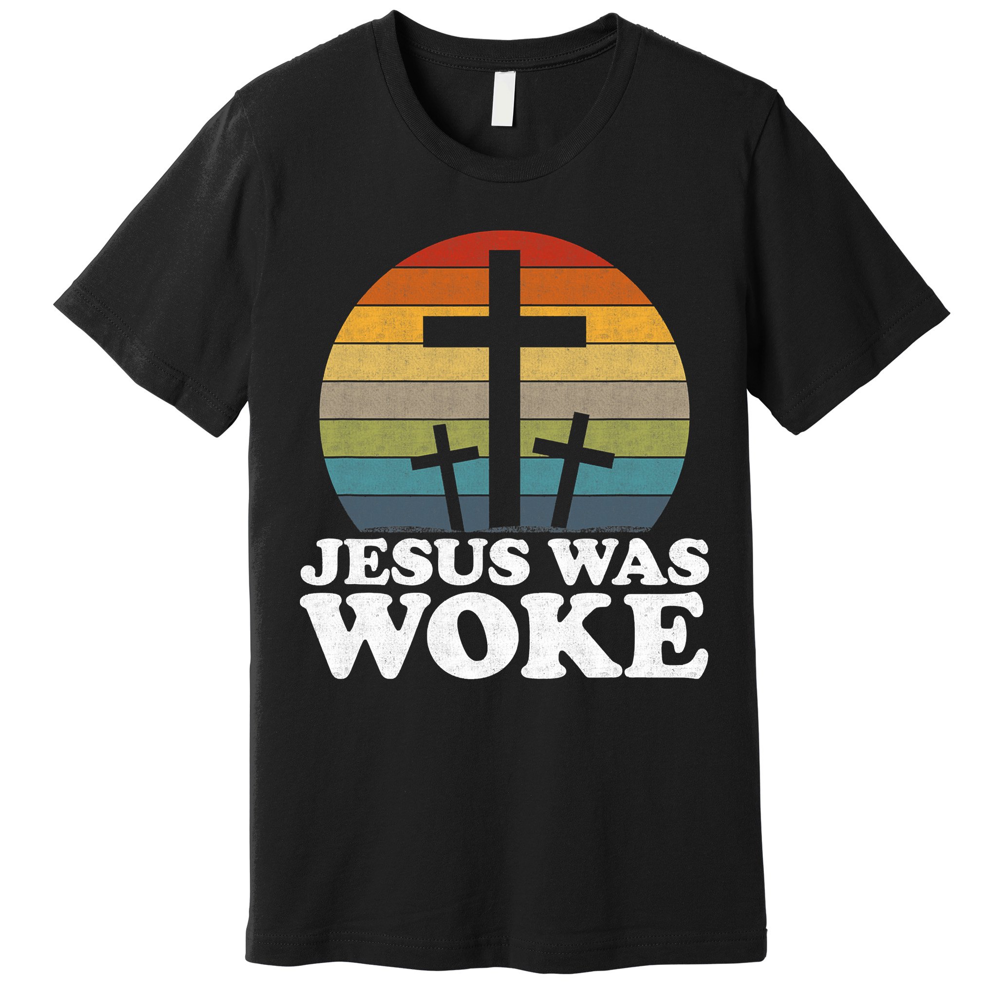 Funny Liberal Christian Democrat Jesus Was Woke Premium T-Shirt