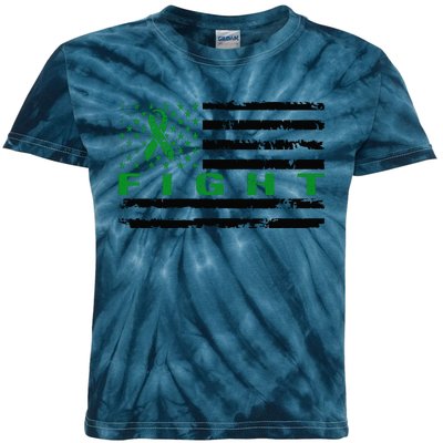 Fight Liver Cancer Awareness T Kids Tie-Dye T-Shirt