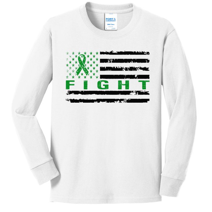 Fight Liver Cancer Awareness T Kids Long Sleeve Shirt