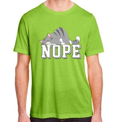 Funny Lazy Cat Nope Not Today Cat Cool Gift Adult ChromaSoft Performance T-Shirt