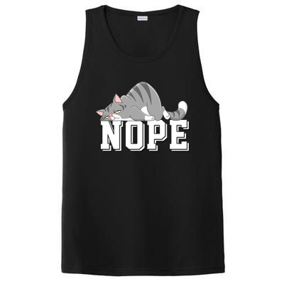 Funny Lazy Cat Nope Not Today Cat Cool Gift PosiCharge Competitor Tank