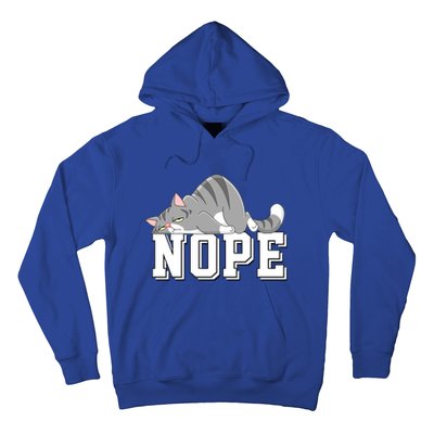 Funny Lazy Cat Nope Not Today Cat Cool Gift Hoodie