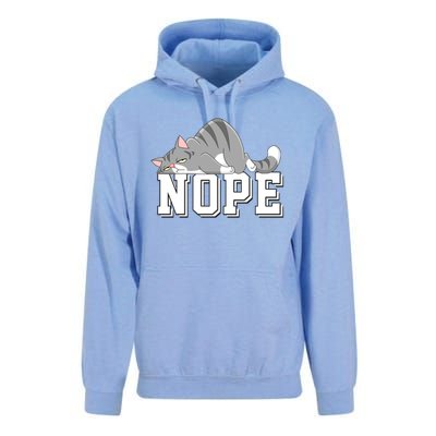 Funny Lazy Cat Nope Not Today Cat Cool Gift Unisex Surf Hoodie