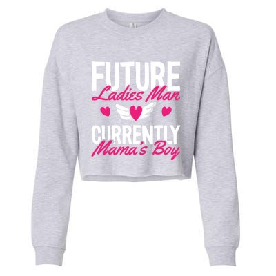 Future Ladies Current Mamas Valentines Day Great Gift Cropped Pullover Crew