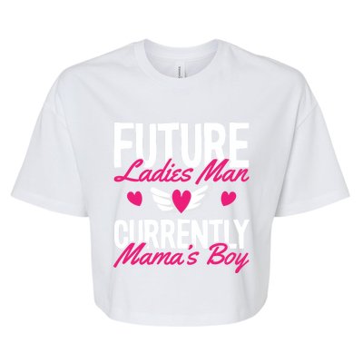 Future Ladies Current Mamas Valentines Day Great Gift Bella+Canvas Jersey Crop Tee