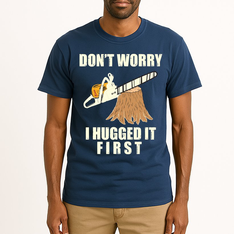 Funny Lumberjack Chainsaw Logging Arborist Gift Men Women Tall T-Shirt