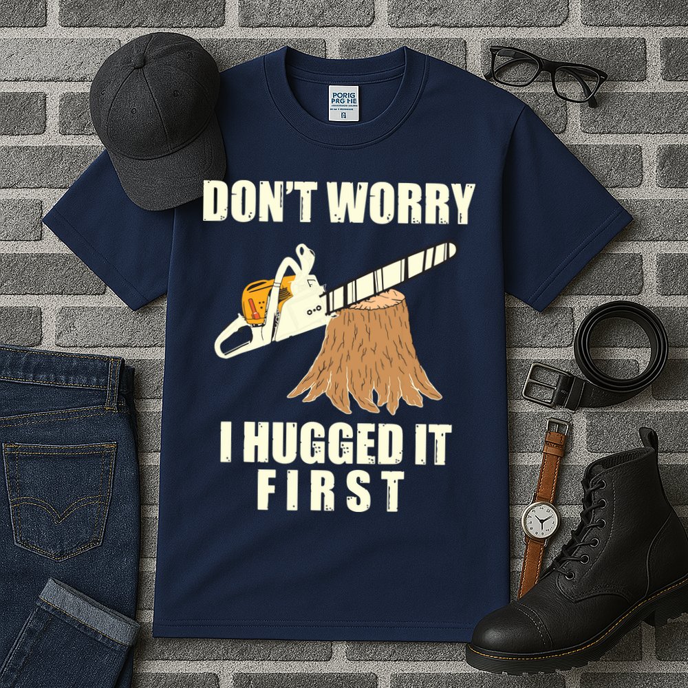 Funny Lumberjack Chainsaw Logging Arborist Gift Men Women Tall T-Shirt