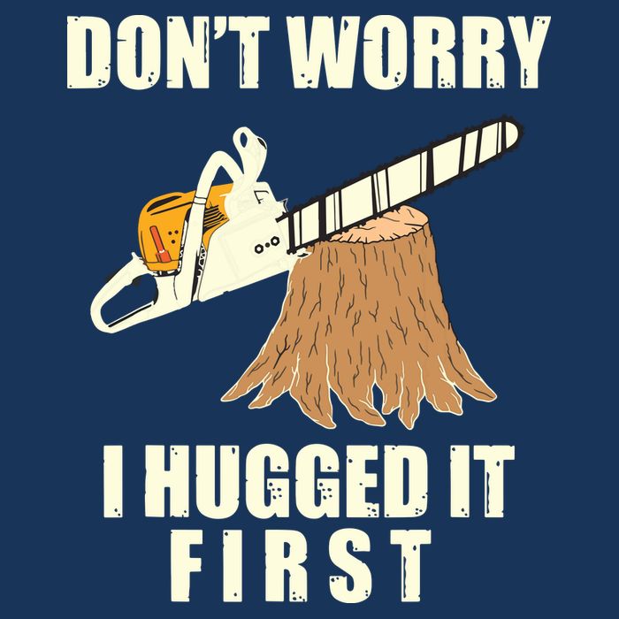 Funny Lumberjack Chainsaw Logging Arborist Gift Men Women Tall T-Shirt