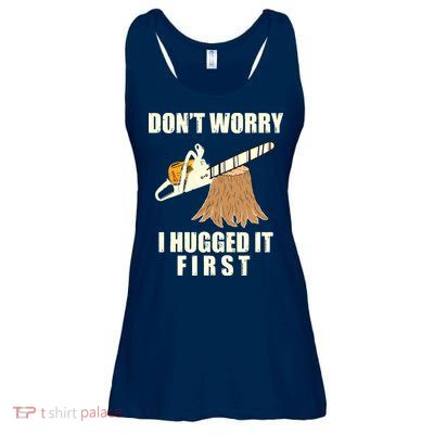 Funny Lumberjack Chainsaw Logging Arborist Gift Men Women Ladies Essential Flowy Tank