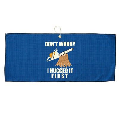 Funny Lumberjack Chainsaw Logging Arborist Gift Men Women Large Microfiber Waffle Golf Towel