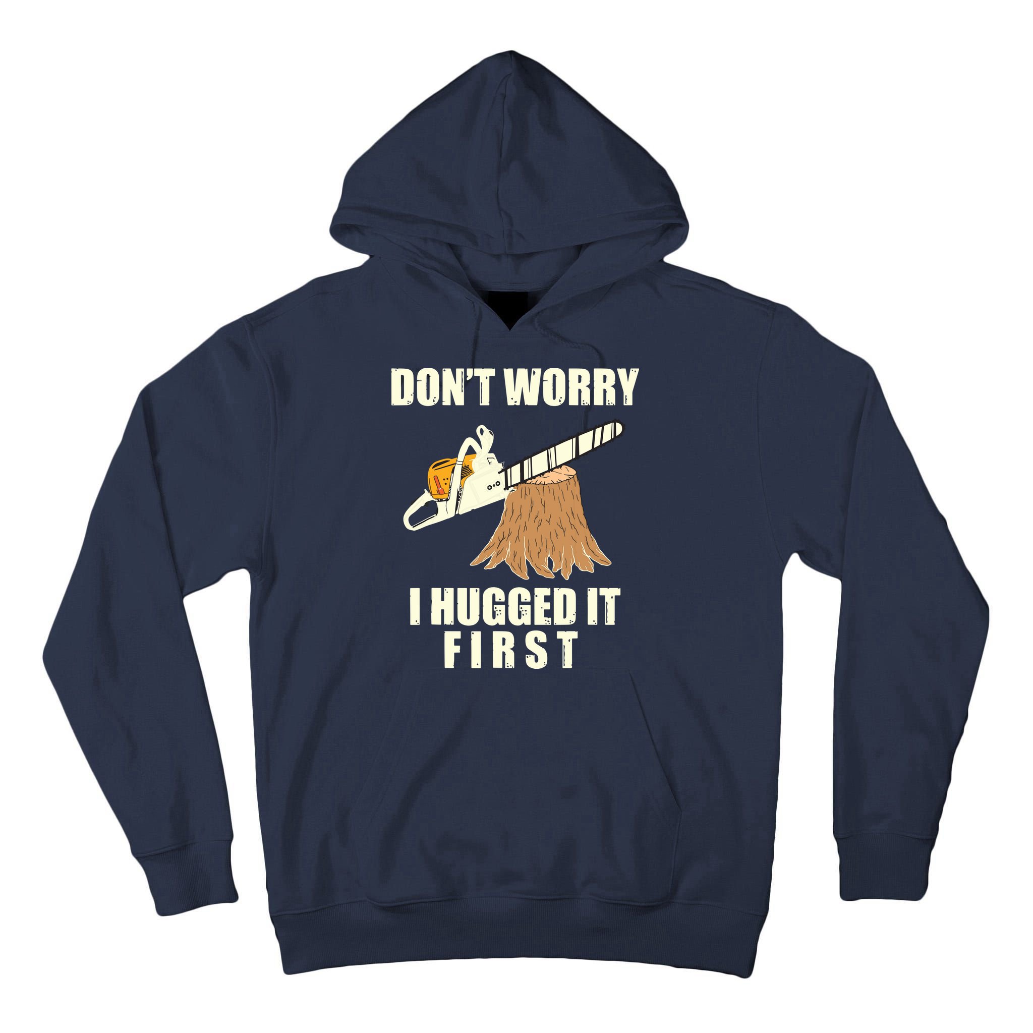 Funny Lumberjack Chainsaw Logging Arborist Gift Men Women Tall Hoodie