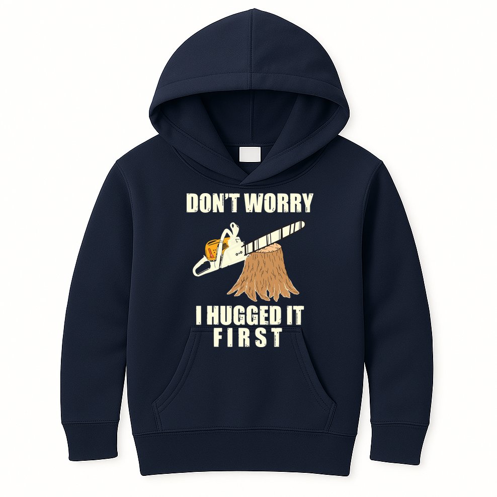 Funny Lumberjack Chainsaw Logging Arborist Gift Men Women Kids Hoodie