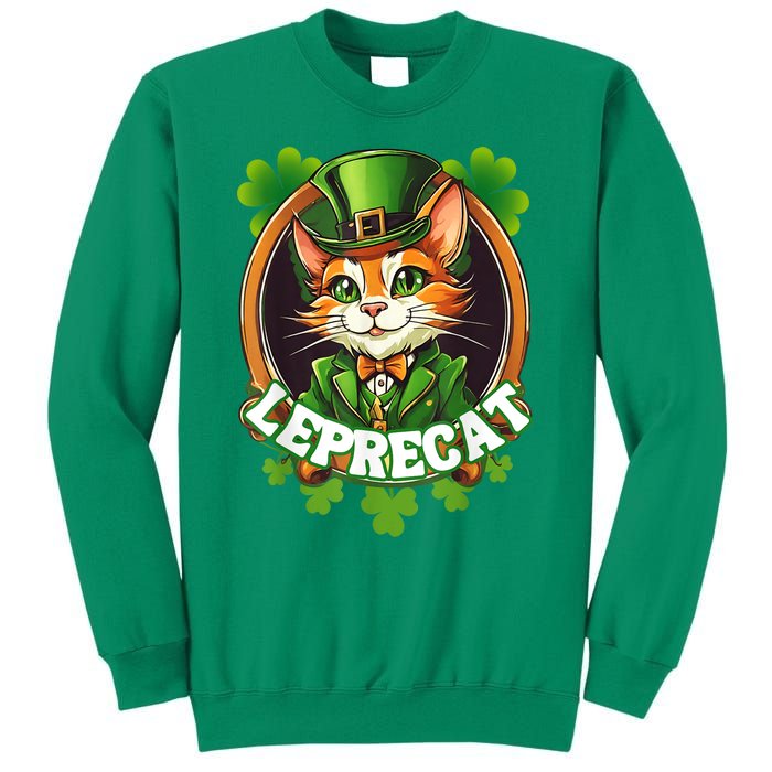 Funny Leprechaun Cat Leprecat St Patricks Day Sweatshirt