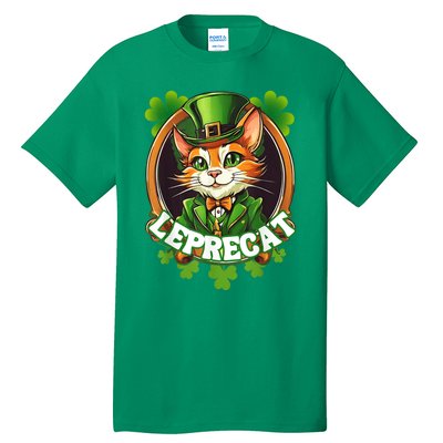 Funny Leprechaun Cat Leprecat St Patricks Day Tall T-Shirt