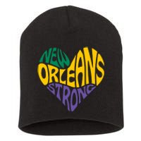 Funny Louisiana Culture T Vintag We Stand Nola Strong Short Acrylic Beanie