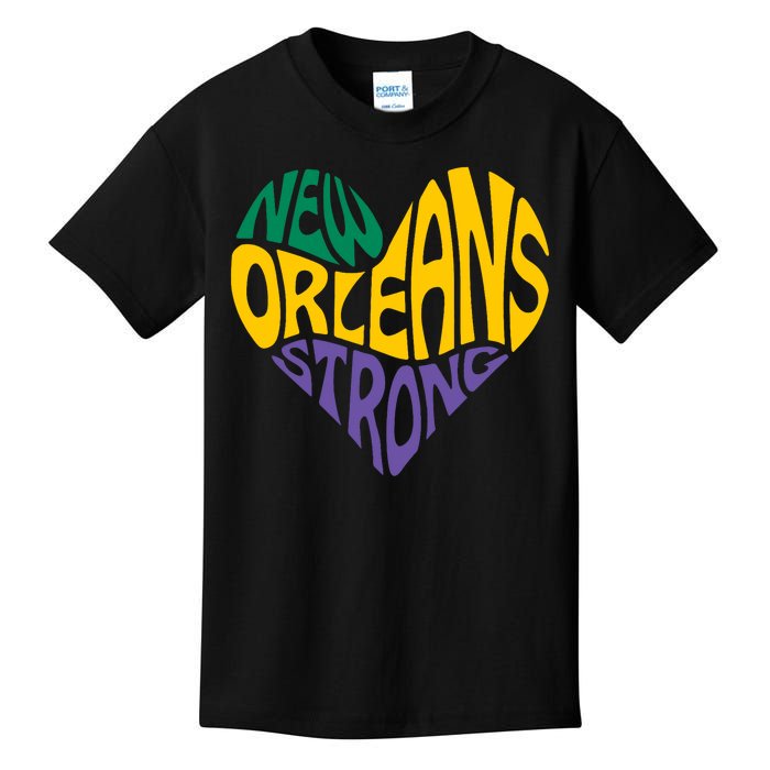 Funny Louisiana Culture T Vintag We Stand Nola Strong Kids T-Shirt