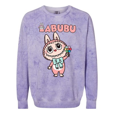 Funny Labubu Cute Labubu The Monsters Colorblast Crewneck Sweatshirt