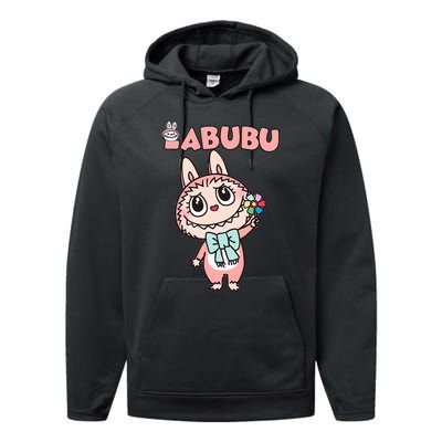 Funny Labubu Cute Labubu The Monsters Performance Fleece Hoodie