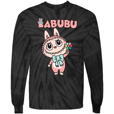 Funny Labubu Cute Labubu The Monsters Tie-Dye Long Sleeve Shirt