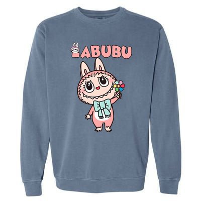 Funny Labubu Cute Labubu The Monsters Garment-Dyed Sweatshirt