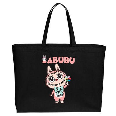 Funny Labubu Cute Labubu The Monsters Cotton Canvas Jumbo Tote