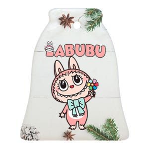 Funny Labubu Cute Labubu The Monsters Ceramic Bell Ornament