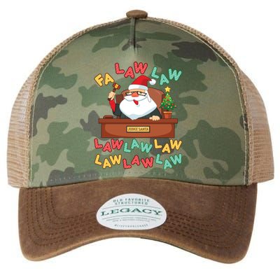 Funny Lawyer Christmas Santa Hat Fa Law Quote Holiday Cute Gift Legacy Tie Dye Trucker Hat