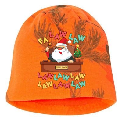 Funny Lawyer Christmas Santa Hat Fa Law Quote Holiday Cute Gift Kati - Camo Knit Beanie