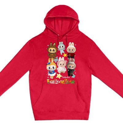 Funny Labubu Cute Labubu The Monsters Christmas Premium Pullover Hoodie