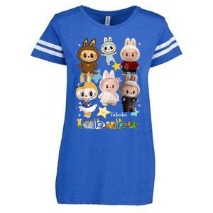 Funny Labubu Cute Labubu The Monsters Christmas Enza Ladies Jersey Football T-Shirt