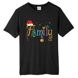 Family Letters Christmas Style Love My Family Christmas Gift Tall Fusion ChromaSoft Performance T-Shirt