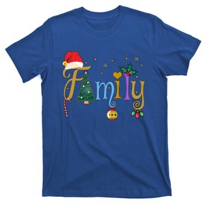 Family Letters Christmas Style Love My Family Christmas Gift T-Shirt