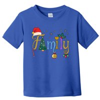 Family Letters Christmas Style Love My Family Christmas Gift Toddler T-Shirt