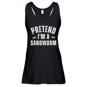 Funny Lazy Costume Last Minute Pretend IM A Sandworm Ladies Essential Flowy Tank