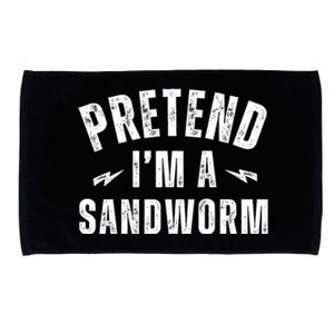 Funny Lazy Costume Last Minute Pretend IM A Sandworm Microfiber Hand Towel